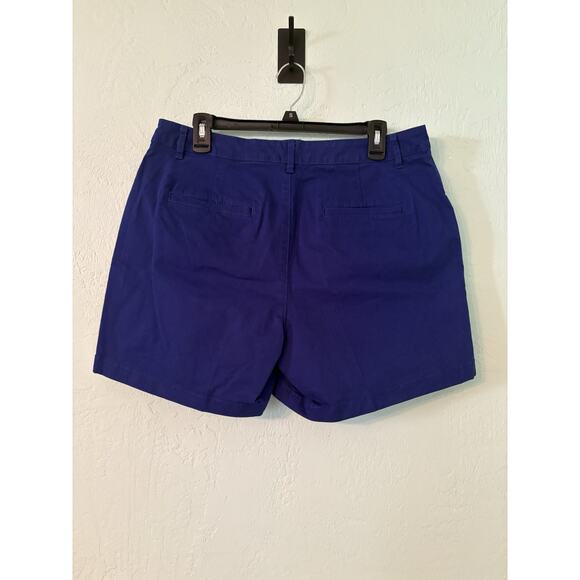 Amazon Essentials Women's 14 Blue Khaki Shorts NWT 34” Waist - Picture 4 of 4